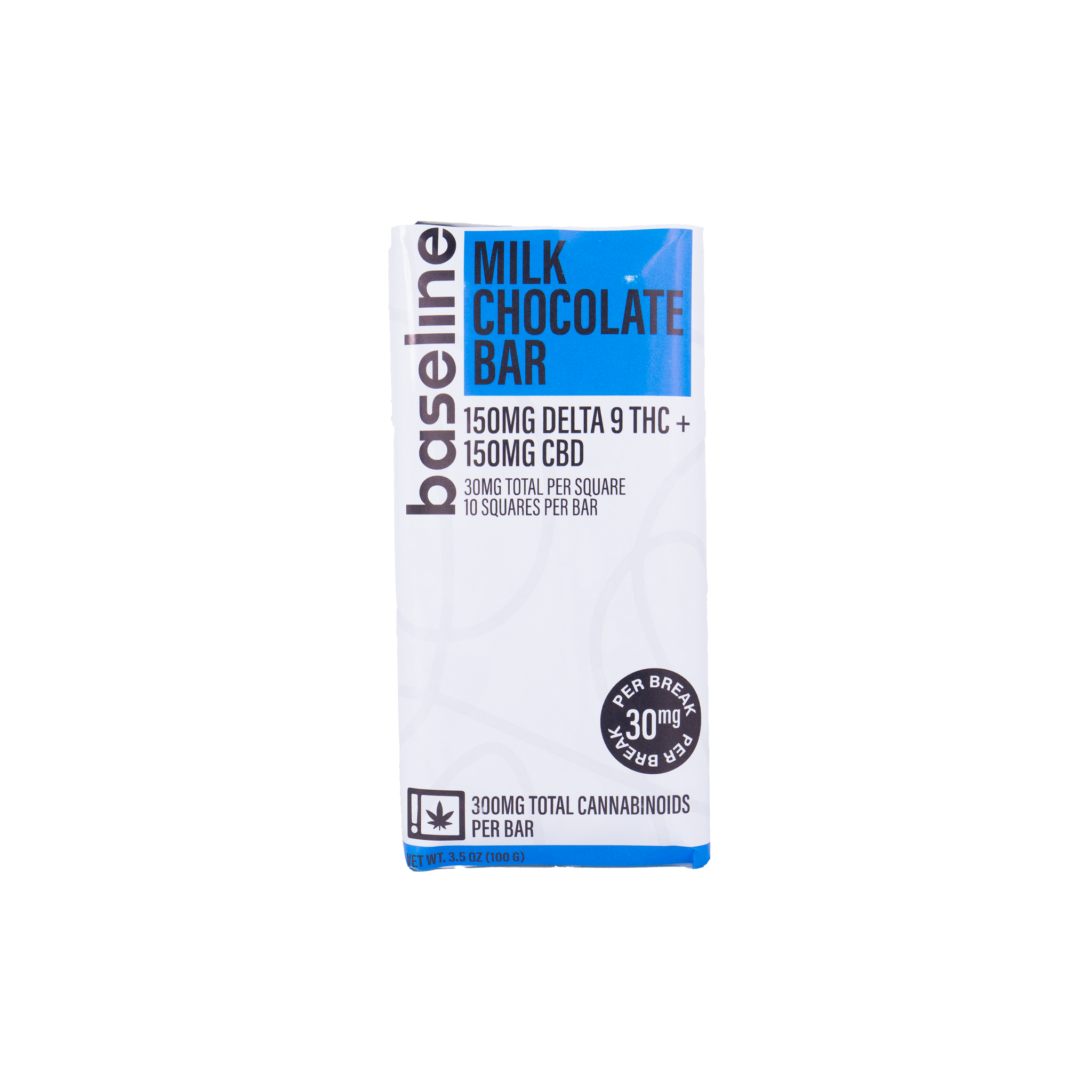 Delta 9 THC CBD Blackout Chocolate Bar - 300 mg